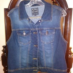 Blue jean vest